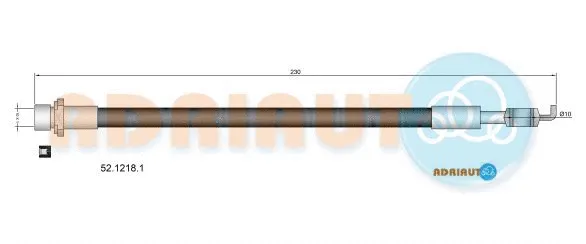 Flexible de frein ADRIAUTO 52.1218.1