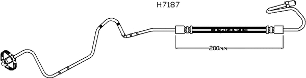 Flexible de frein JURATEK JBH1191L