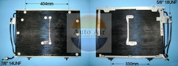 Condenseur, climatisation AUTO AIR GLOUCESTER 16-6586
