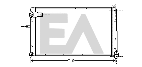 Radiateur, refroidissement du moteur EACLIMA 31R10057