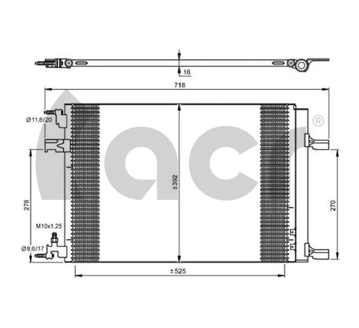Condenseur, climatisation ACR 300663