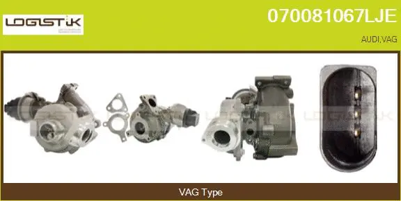 Turbocompresseur, suralimentation LGK 070081067LJE