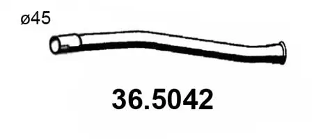 Tuyau d'échappement ASSO 36.5042