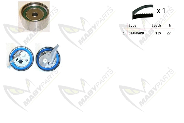Kit de courroie crantée MABYPARTS OBK010516