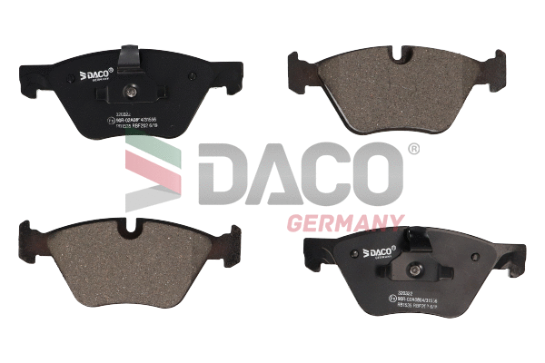 Kit de plaquettes de frein, frein à disque DACO Germany 320322