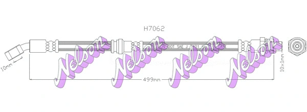 Flexible de frein KAWE H7062