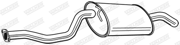 Silencieux arrière WALKER 24085