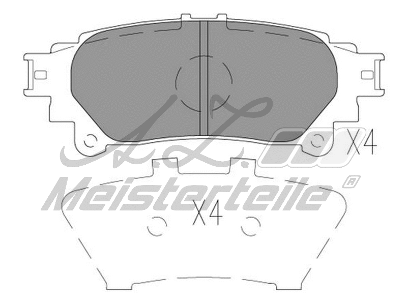Kit de plaquettes de frein, frein à disque A.Z. Meisterteile AZMT-44-022-2108