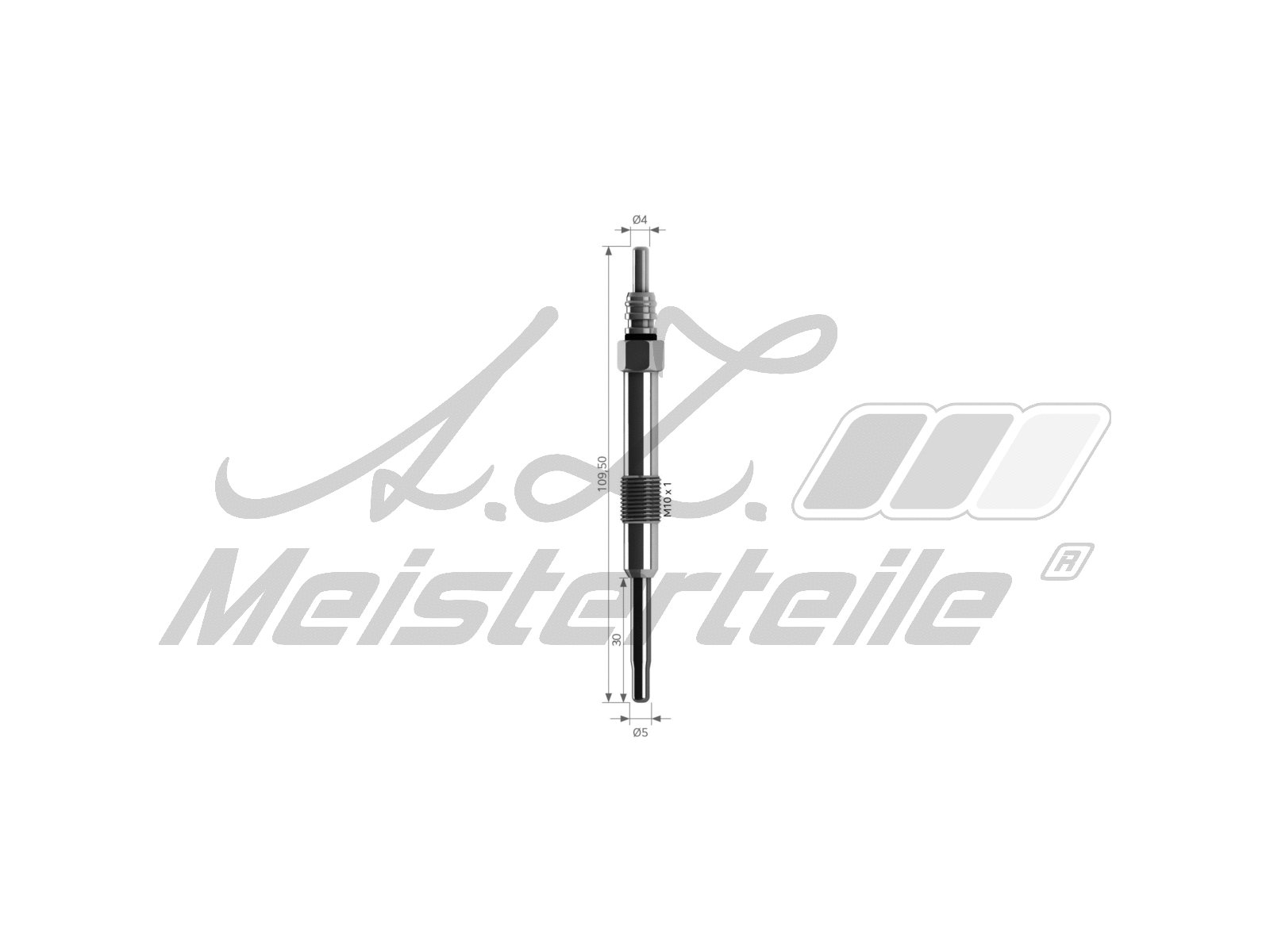 Bougie de préchauffage A.Z. Meisterteile AZMT-49-040-1027