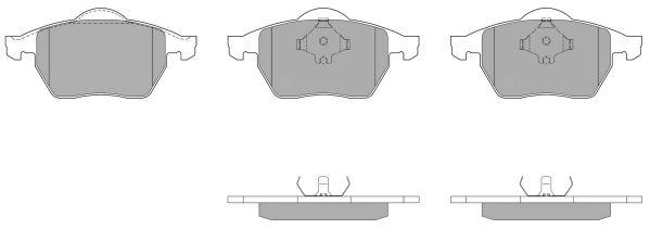 Kit de plaquettes de frein, frein à disque FREMAX FBP-1513