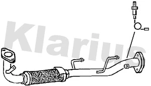 Tuyau d'échappement KLARIUS 301373