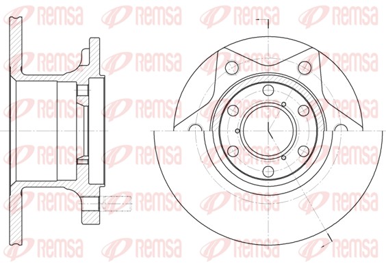 Disque de frein REMSA 6242.00