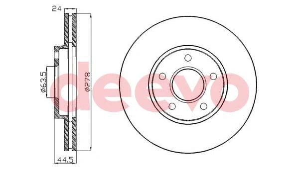 Disque de frein DEEVO BD15640