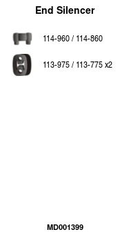 Silencieux arrière FA1 MD001399