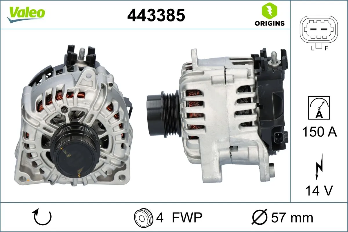 Alternateur VALEO 443385