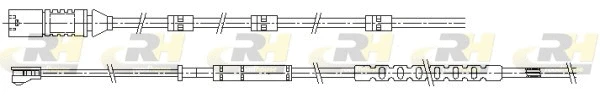 Contact d'avertissement, usure des plaquettes de frein ROADHOUSE 001189