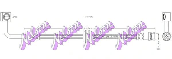 Flexible de frein KAWE H6535