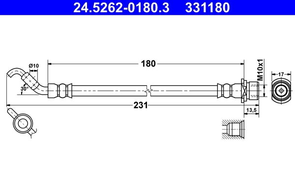 Flexible de frein ATE 24.5262-0180.3