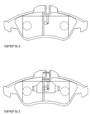 Kit de plaquettes de frein, frein à disque ASIMCO KD7799