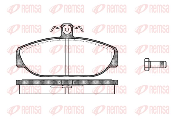 Kit de plaquettes de frein, frein à disque REMSA 0156.10