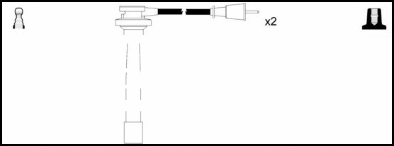 Kit de câbles d'allumage LEMARK HOES1352