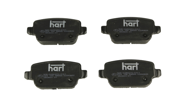 Kit de plaquettes de frein, frein à disque HART 224 186