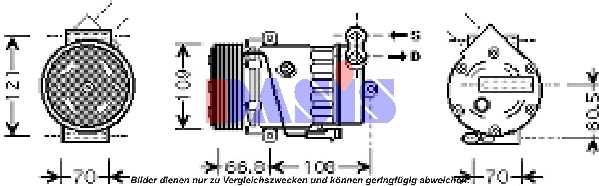 Compresseur, climatisation AKS DASIS 851409N