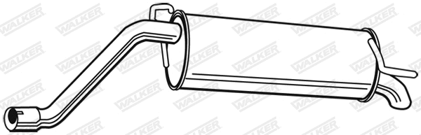 Silencieux arrière WALKER 23251