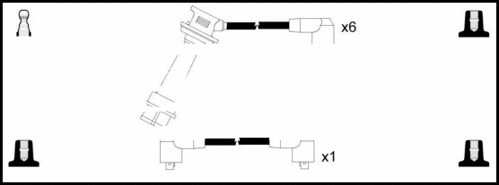 Kit de câbles d'allumage LEMARK HOES1130
