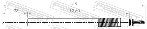 Bougie de préchauffage FEBEST 01642-002