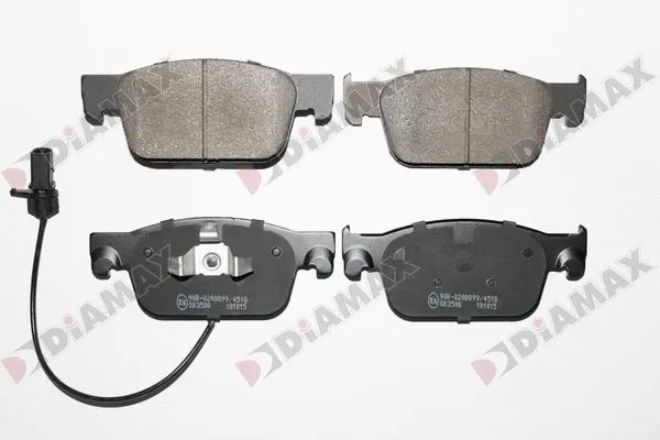 Kit de plaquettes de frein, frein à disque DIAMAX N09915