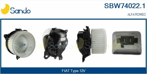 Pulseur d'air habitacle SANDO SBW74022.1