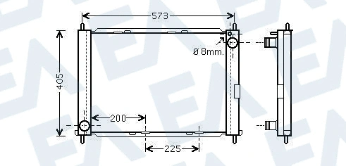 Radiateur, refroidissement du moteur EACLIMA 31R60171
