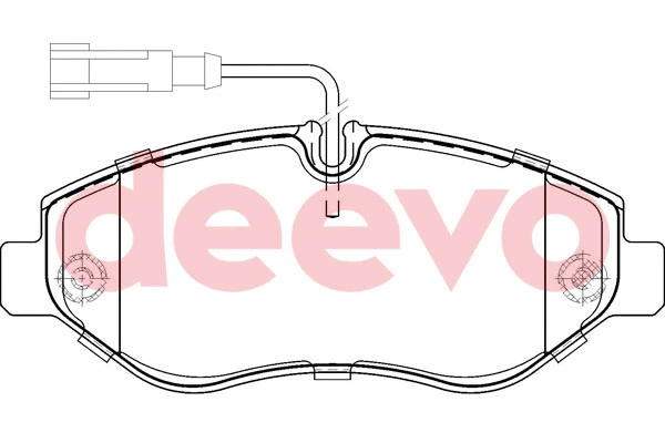 Kit de plaquettes de frein, frein à disque DEEVO BP64020
