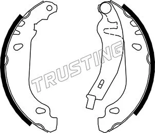 Jeu de mâchoires de frein TRUSTING 088.216Y