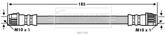 Flexible de frein BORG & BECK BBH7580