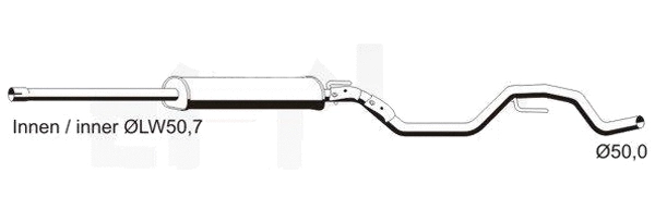 Silencieux central VEGAZ GmbH OS-564ERNS