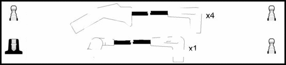Kit de câbles d'allumage LEMARK HOES1359
