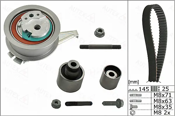 Kit de courroie crantée AUTEX 702845