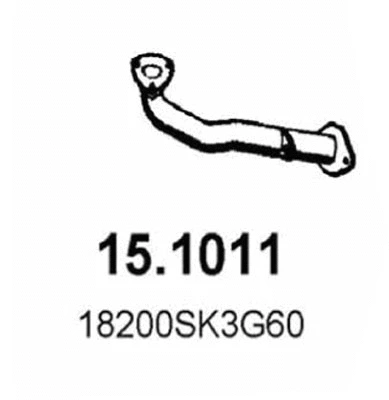 Tuyau d'échappement ASSO 15.1011