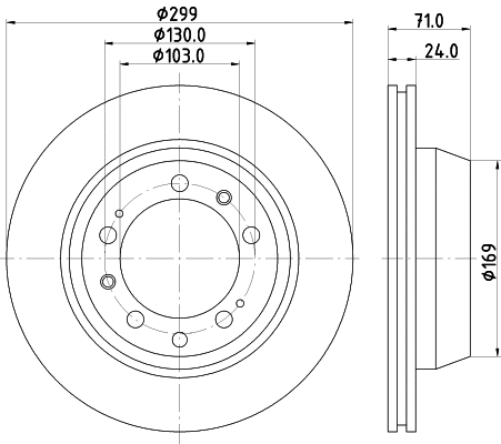 Disque de frein MINTEX MDC481