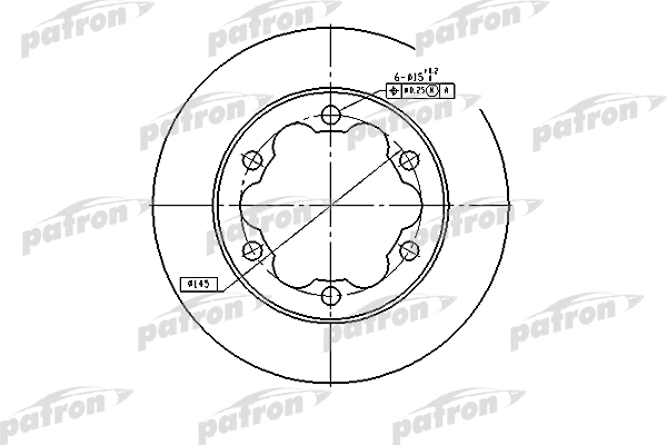 Disque de frein PATRON PBD4089