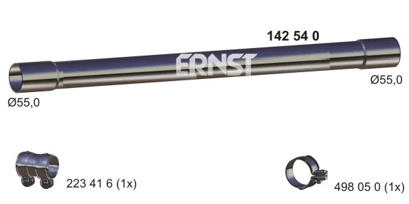 Tuyau d'échappement ERNST 142540