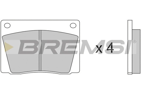 Kit de plaquettes de frein, frein à disque BREMSI BP2052