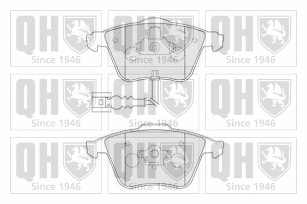 Kit de plaquettes de frein, frein à disque QUINTON HAZELL BP1533