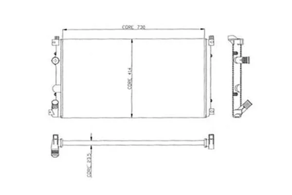 Radiateur, refroidissement du moteur ORDONEZ 2062038