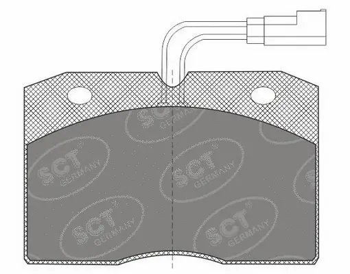 Kit de plaquettes de frein, frein à disque SCT - MANNOL SP 604 PR