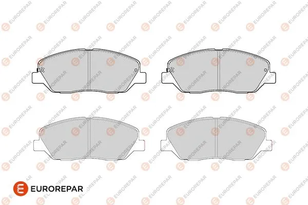 Kit de plaquettes de frein, frein à disque EUROREPAR 1686264880