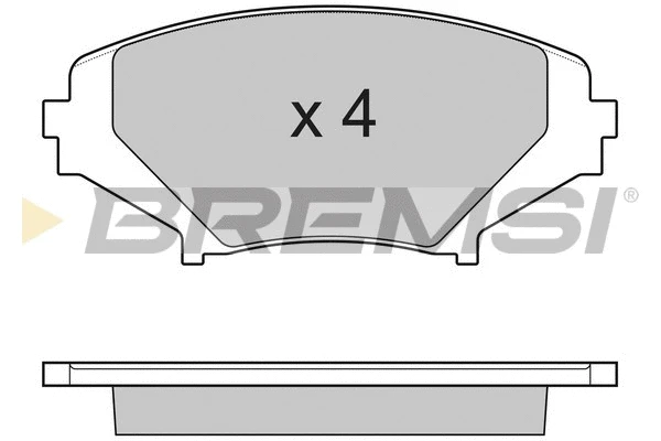 Kit de plaquettes de frein, frein à disque BREMSI BP3170