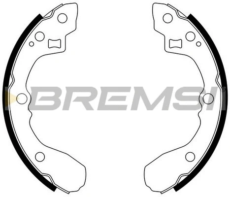 Jeu de mâchoires de frein BREMSI GF0760